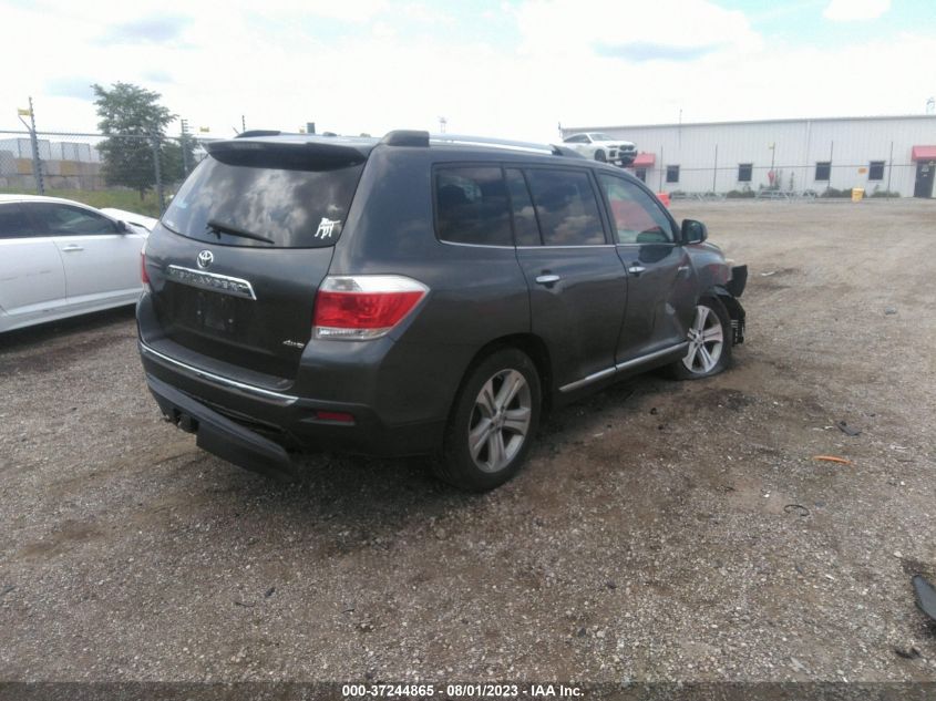 2013 TOYOTA HIGHLANDER LIMITED - 5TDDK3EH9DS194896