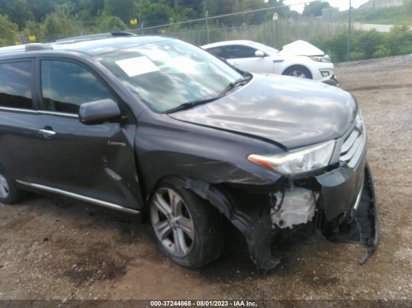 2013 TOYOTA HIGHLANDER LIMITED - 5TDDK3EH9DS194896