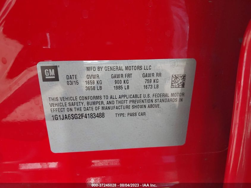 2015 CHEVROLET SONIC LS - 1G1JA6SG2F4183488