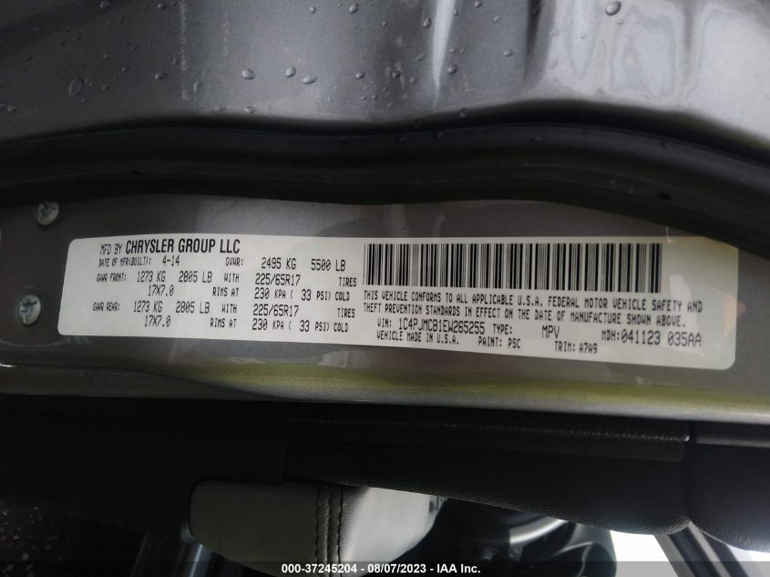 2014 JEEP CHEROKEE LATITUDE - 1C4PJMCB1EW265255