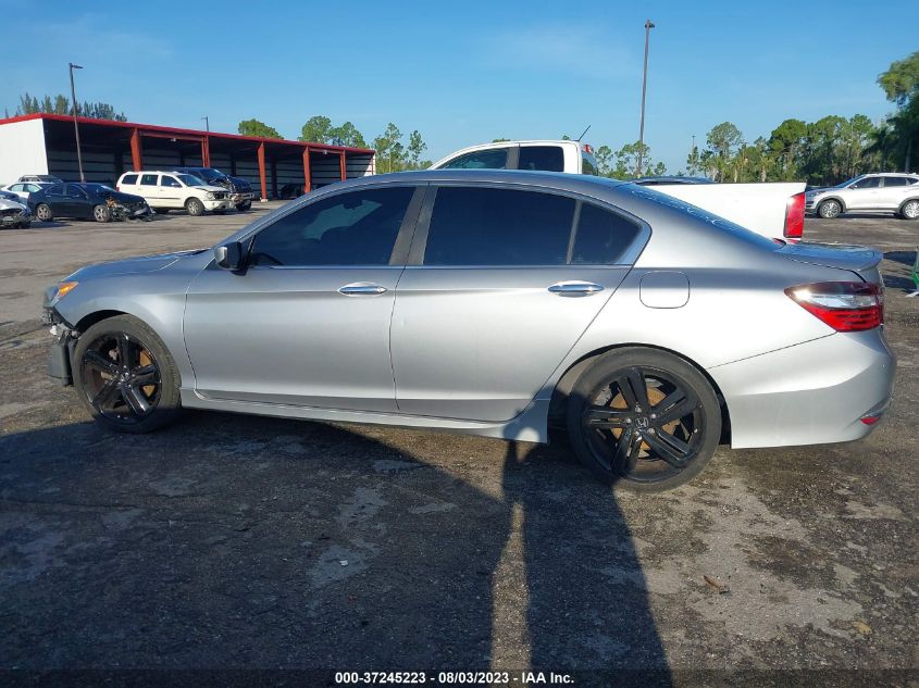 2017 HONDA ACCORD SEDAN SPORT - 1HGCR2F55HA068366