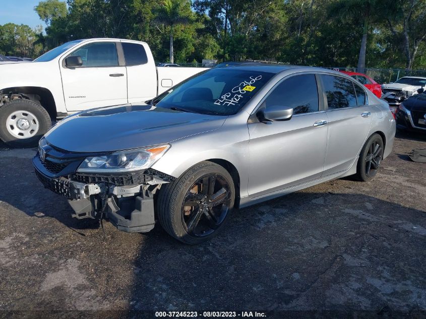 2017 HONDA ACCORD SEDAN SPORT - 1HGCR2F55HA068366