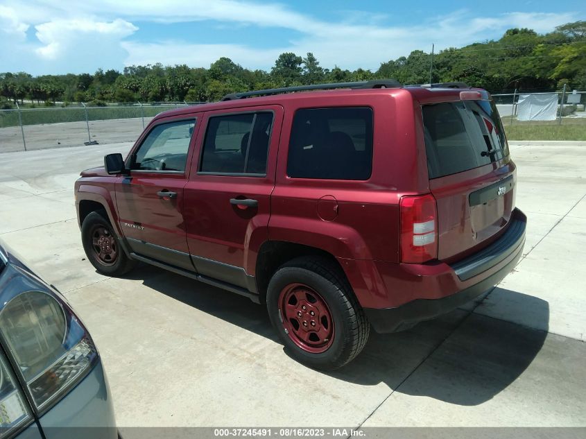 2016 JEEP PATRIOT SPORT - 1C4NJPBA0GD622800