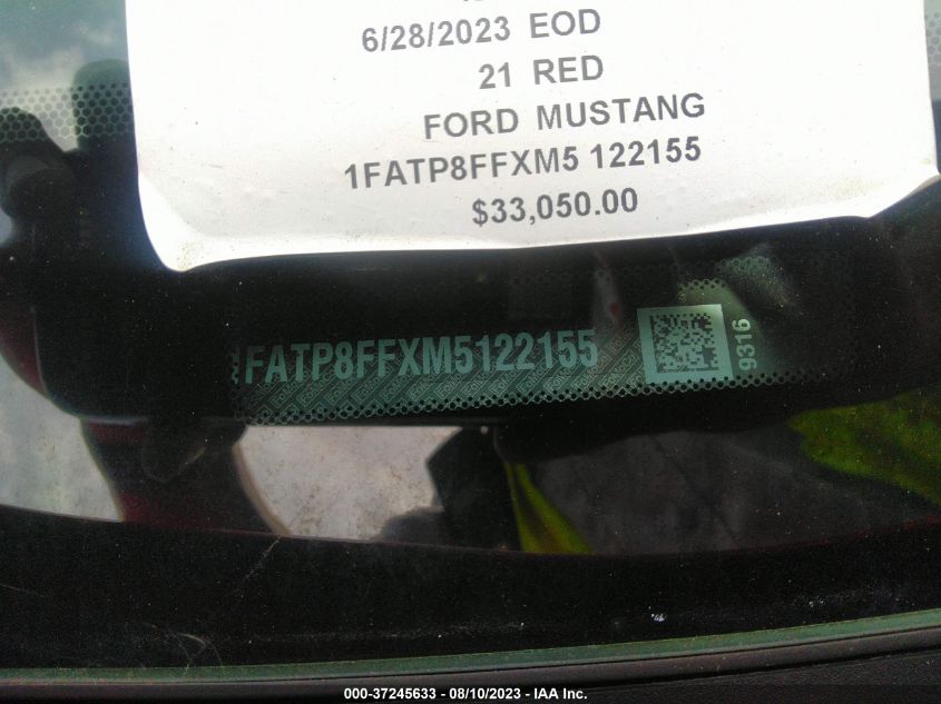2021 FORD MUSTANG GT PREMIUM - 1FATP8FFXM5122155