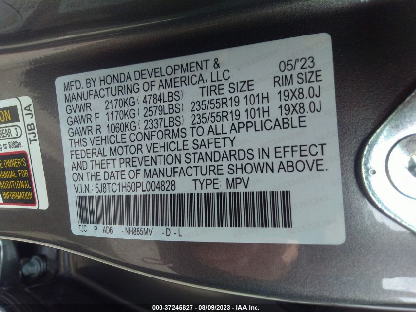 2023 ACURA RDX W/TECHNOLOGY PACKAGE - 5J8TC1H50PL004828
