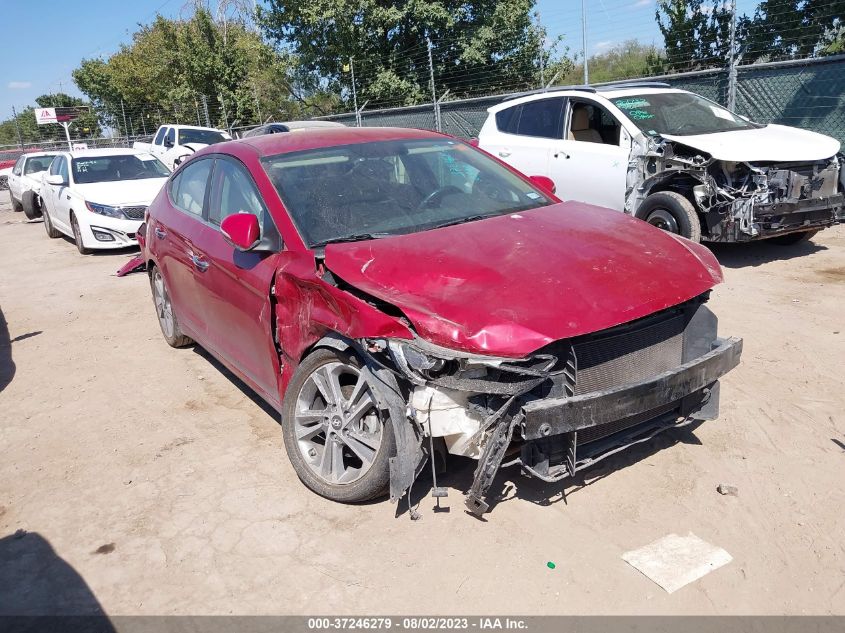 2017 HYUNDAI ELANTRA LIMITED - KMHD84LF0HU066968