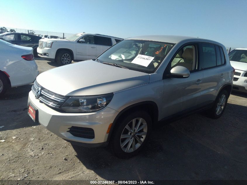 2014 VOLKSWAGEN TIGUAN SE - WVGBV3AX8EW502939