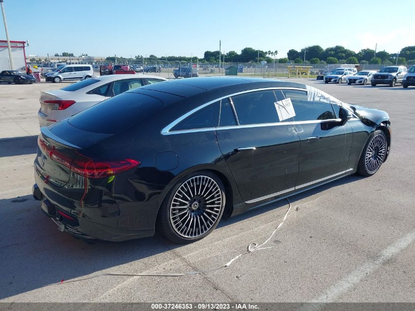 2022 MERCEDES-BENZ EQS EQS 450+ W1KCG2DB8NA015059