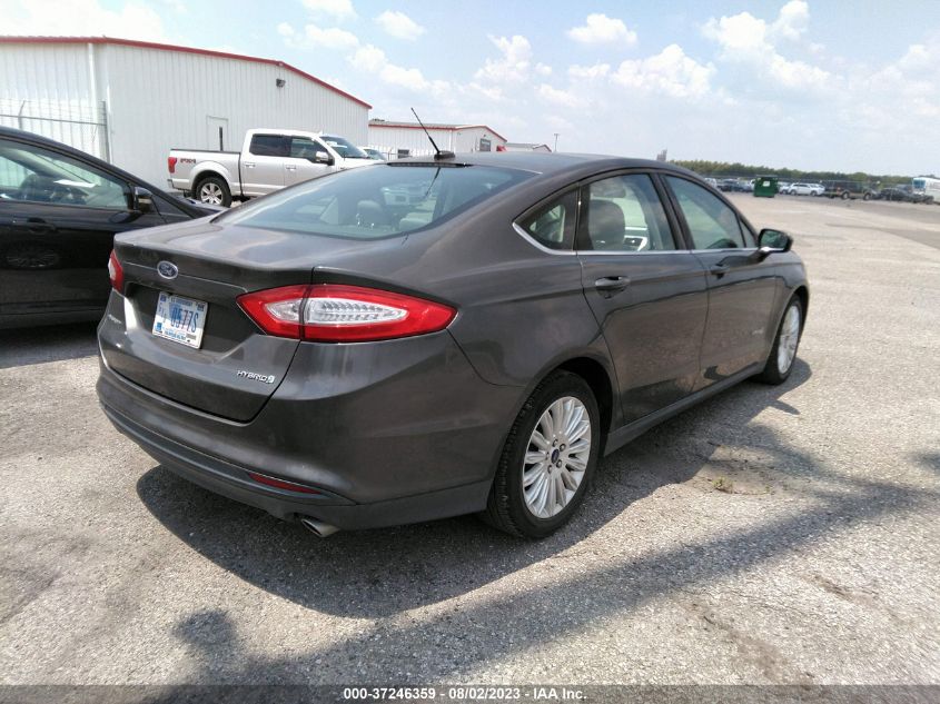 2016 FORD FUSION S HYBRID - 3FA6P0UU7GR369683