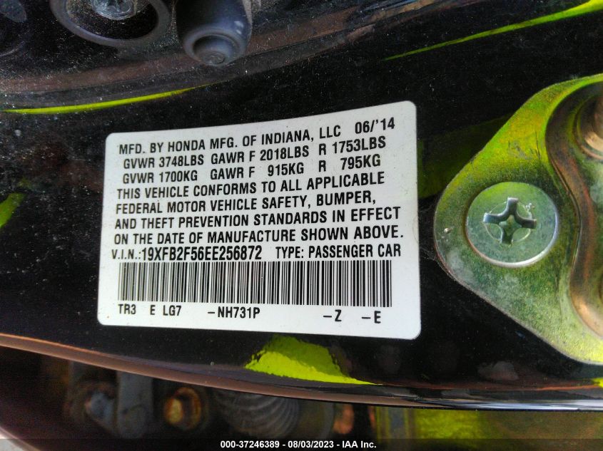 2014 HONDA CIVIC SEDAN LX - 19XFB2F56EE256872