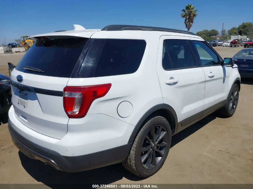 VIN 1FM5K7D88HGD89557 2017 FORD EXPLORER XLT