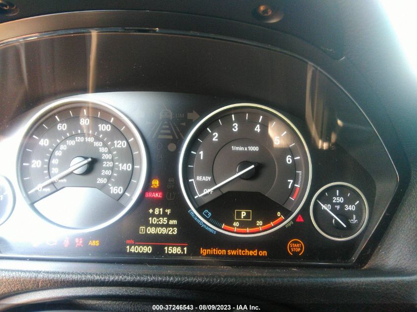 2013 BMW 3 SERIES 328I XDRIVE - WBA3B5C55DF596332
