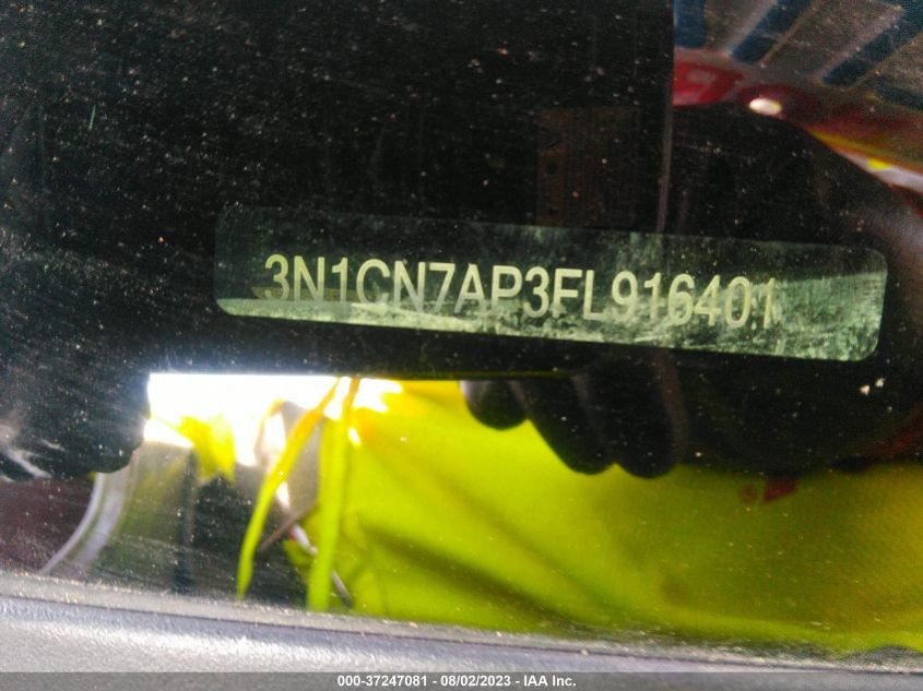 2015 NISSAN VERSA S PLUS - 3N1CN7AP3FL916401