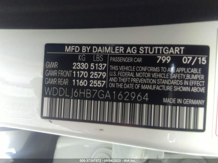 2016 MERCEDES-BENZ CLS CLS 400 - WDDLJ6HB7GA162964