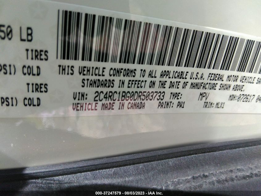 2013 CHRYSLER TOWN & COUNTRY TOURING - 2C4RC1BG0DR503733