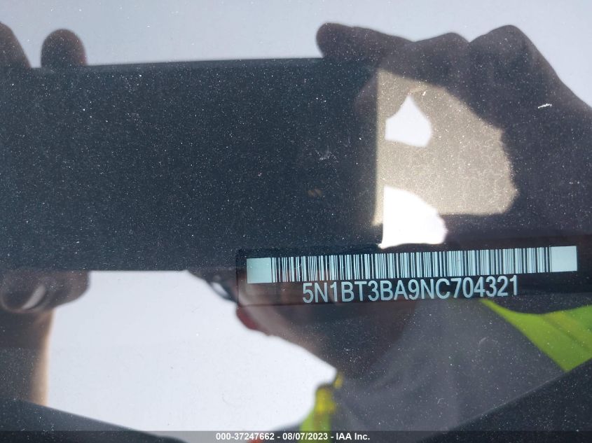 2022 NISSAN ROGUE SV - 5N1BT3BA9NC704321