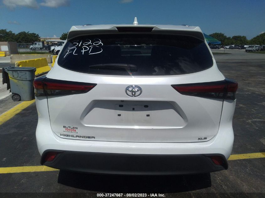 2022 TOYOTA HIGHLANDER XLE - 5TDGZRAH2NS093122