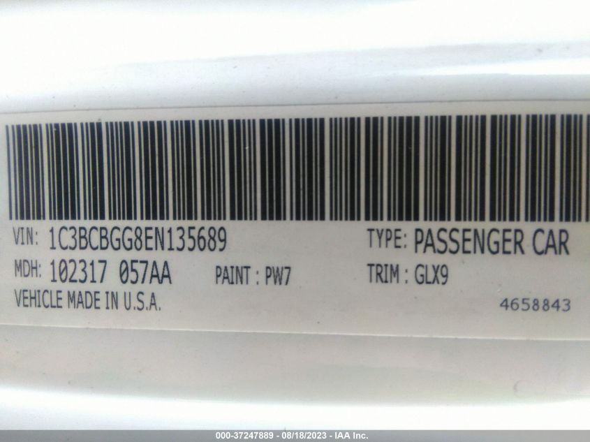 2014 CHRYSLER 200 S - 1C3BCBGG8EN135689