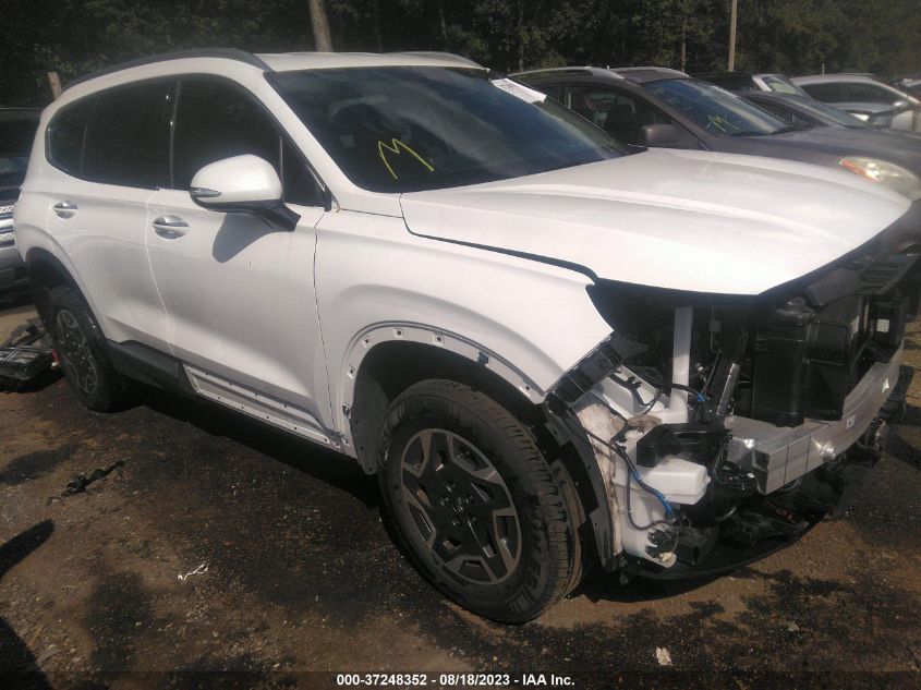 KM8S2DA10MU007526 HYUNDAI SANTA FE HYBRID BLUE 2021