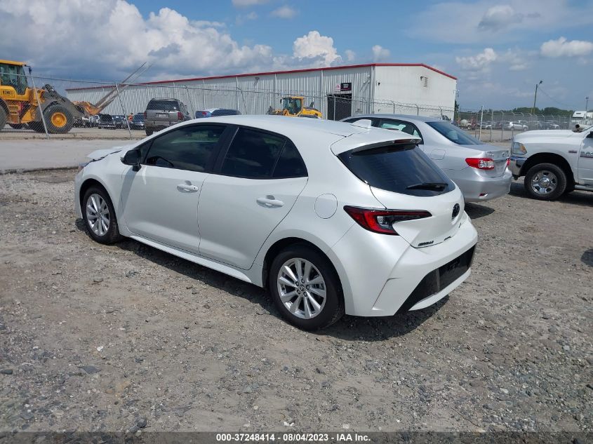 2023 TOYOTA COROLLA HATCHBACK SE JTND4MBEXP3199732