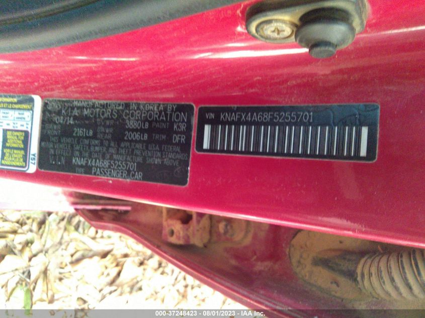 2015 KIA FORTE LX - KNAFX4A68F5255701