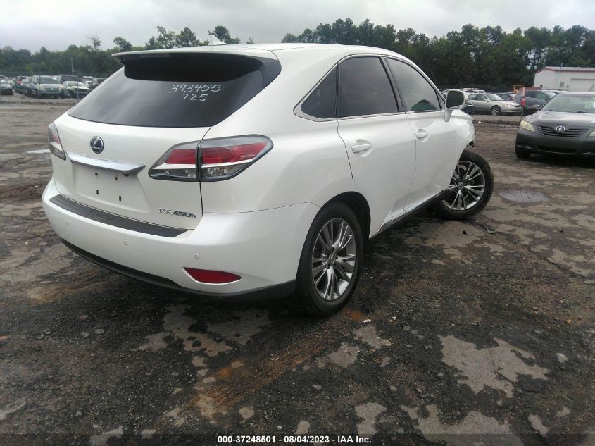 2013 LEXUS RX 450H - JTJZB1BA8D2009078