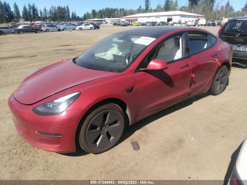 2022 TESLA MODEL 3 LONG RANGE - 5YJ3E1EB8NF251064