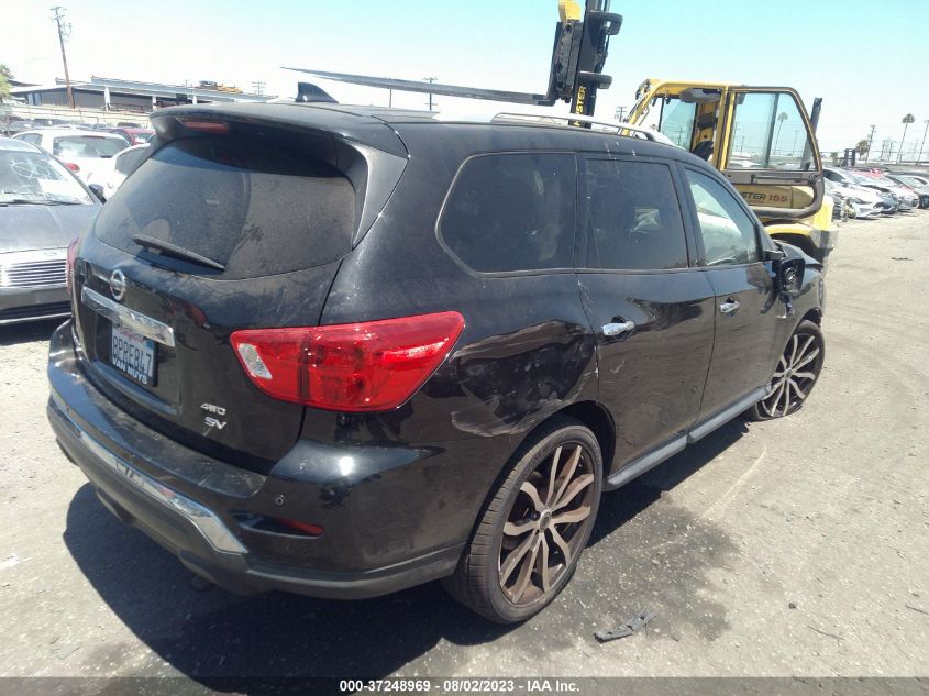 2019 NISSAN PATHFINDER SV - 5N1DR2MM3KC578719
