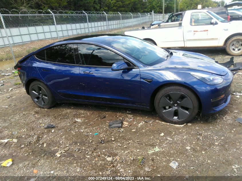 2022 TESLA MODEL 3 LONG RANGE - 5YJ3E1EB7NF172744