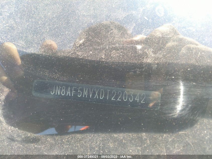 2013 NISSAN JUKE S/SV/SL - JN8AF5MVXDT220342