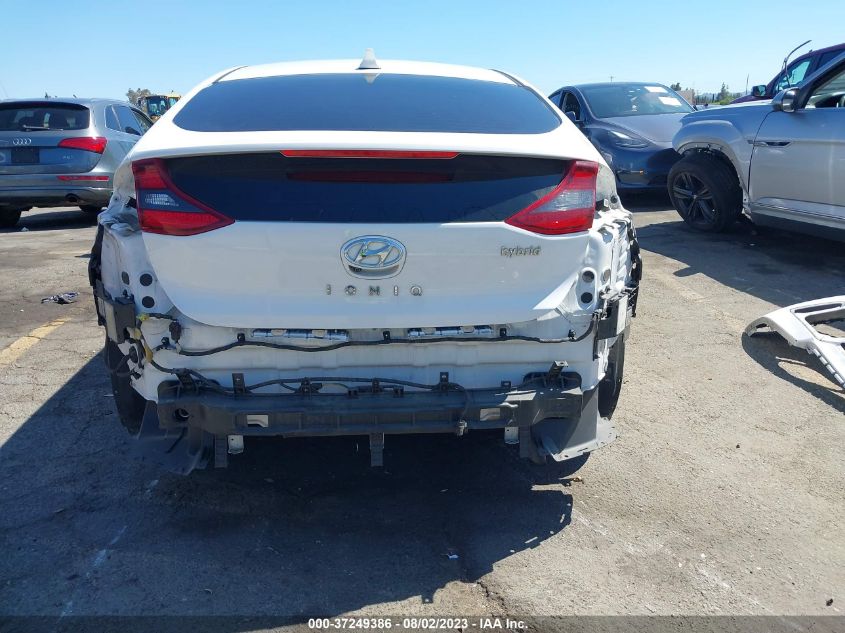 2018 HYUNDAI IONIQ HYBRID SEL - KMHC75LC5JU100080
