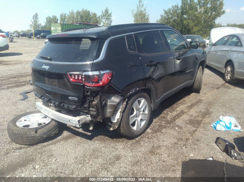 VIN 3C4NJDBB8NT134144 2022 JEEP COMPASS LATITUDE