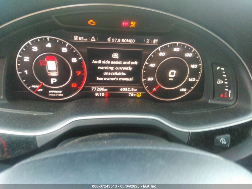 2017 AUDI Q7 PREMIUM PLUS - WA1LAAF75HD015564