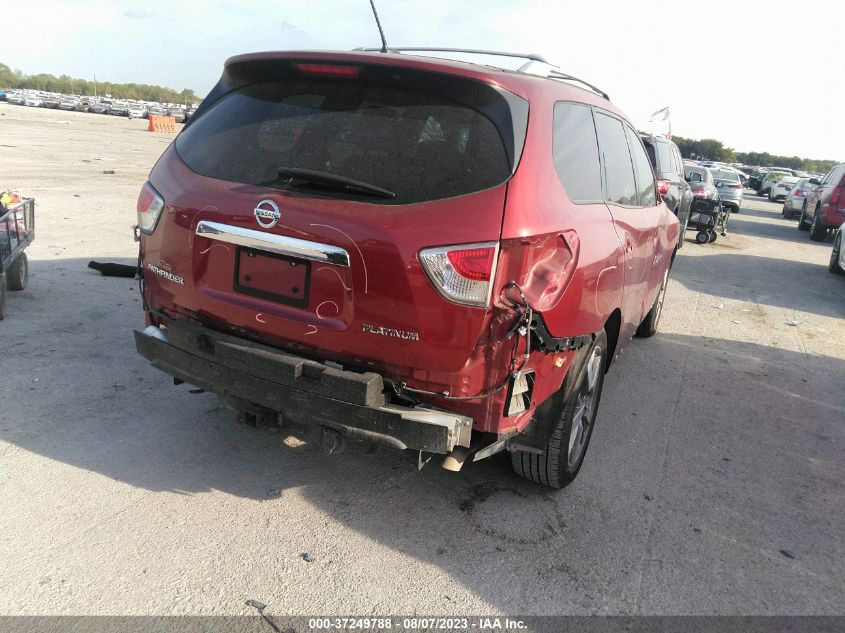 2014 NISSAN PATHFINDER PLATINUM - 5N1AR2MN6EC684047