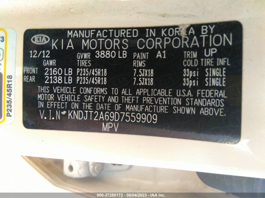 2013 KIA SOUL ! - KNDJT2A69D7559909