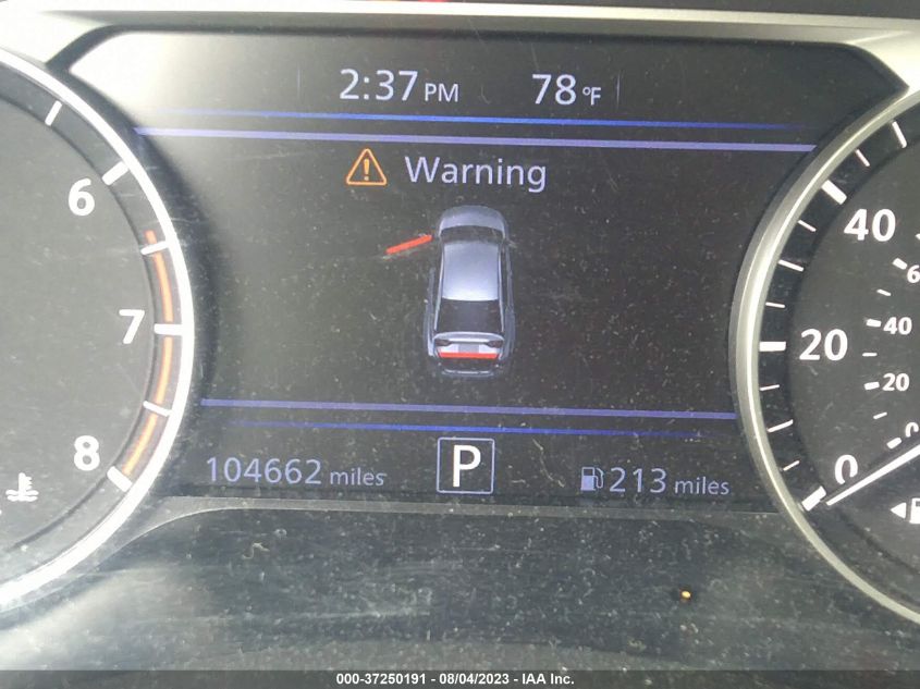 2019 NISSAN ALTIMA SR - 1N4BL4CV1KC177212