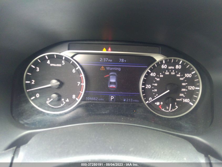 2019 NISSAN ALTIMA SR - 1N4BL4CV1KC177212