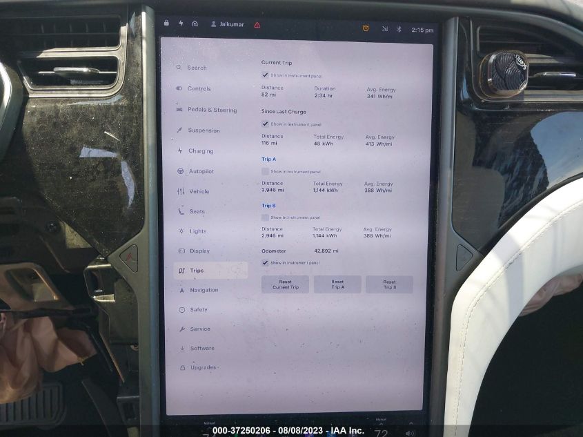 2020 TESLA MODEL X LONG RANGE - 5YJXCBE26LF300188