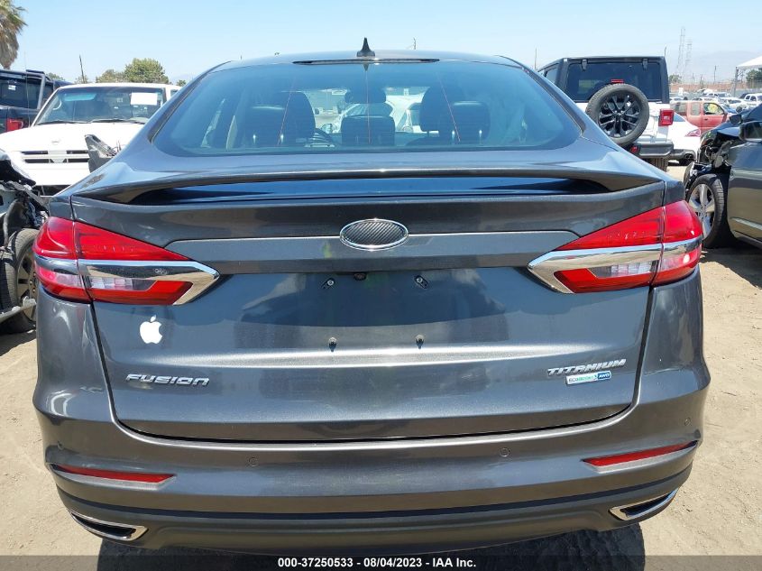 2019 FORD FUSION TITANIUM - 3FA6P0D92KR221798