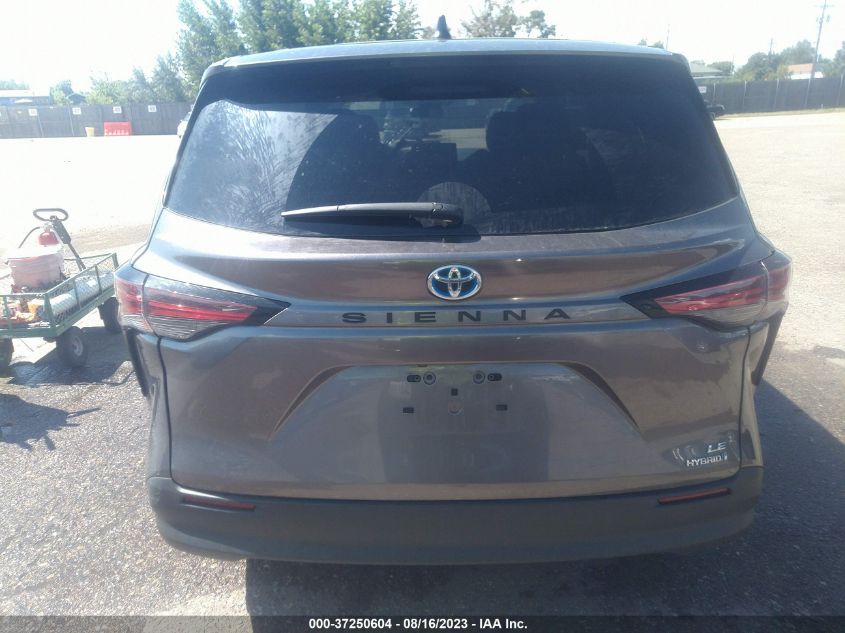 2022 TOYOTA SIENNA LE - 5TDKRKEC0NS106126