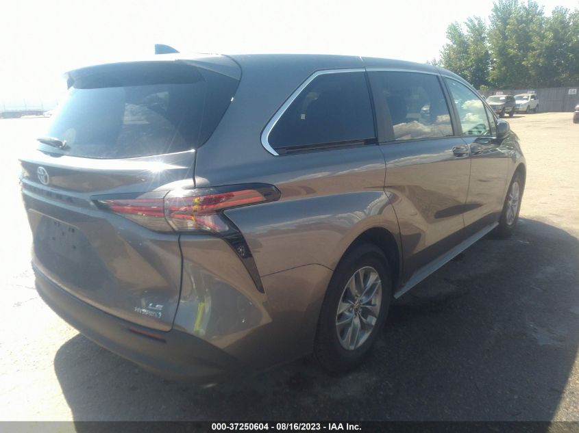 2022 TOYOTA SIENNA LE - 5TDKRKEC0NS106126