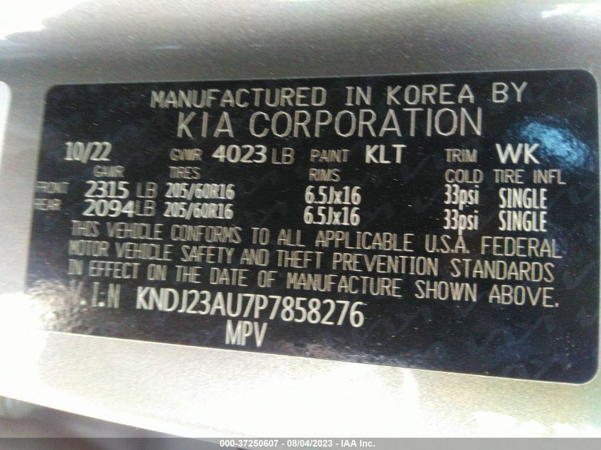 2023 KIA SOUL LX - KNDJ23AU7P7858276