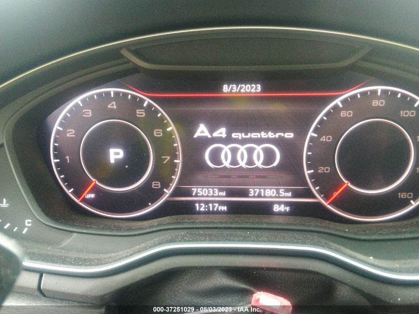 2017 AUDI A4 SEASON OF AUDI PREMIUM - WAUDNAF42HN039798