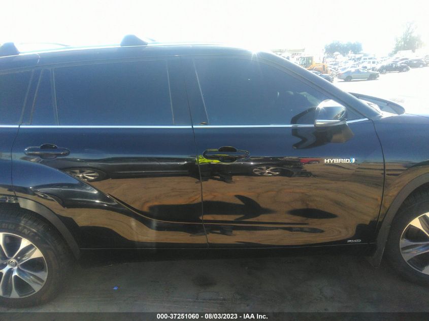 2020 TOYOTA HIGHLANDER HYBRID XLE - 5TDHBRCH3LS501114