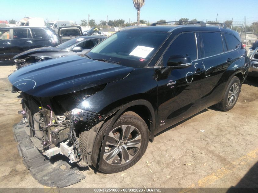 2020 TOYOTA HIGHLANDER HYBRID XLE - 5TDHBRCH3LS501114
