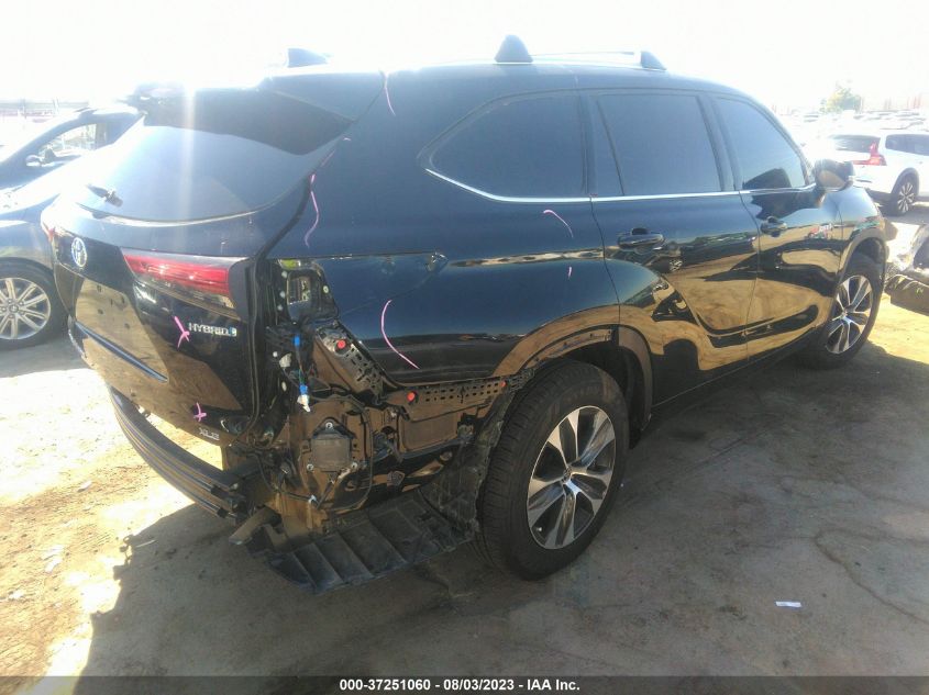 2020 TOYOTA HIGHLANDER HYBRID XLE - 5TDHBRCH3LS501114