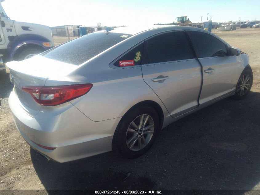 2016 HYUNDAI SONATA 2.4L - 5NPE24AFFGH278908