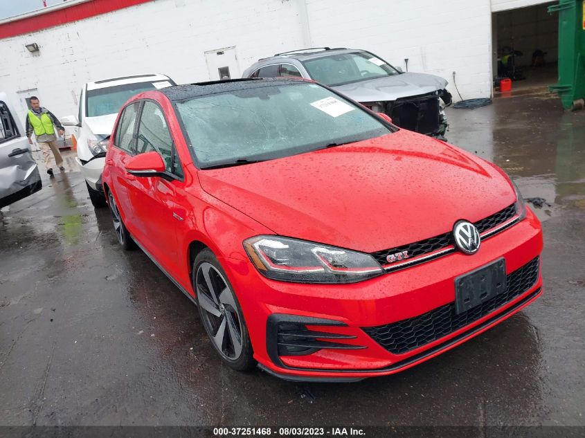3VW5T7AU9KM030375 VOLKSWAGEN GOLF GTI S/SE/AUTOBAHN 2019