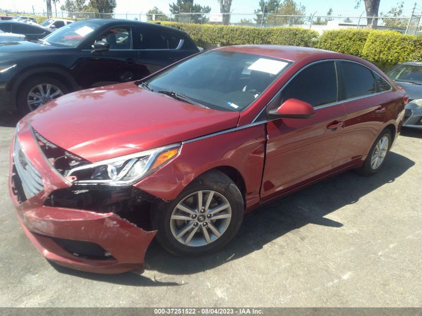 2016 HYUNDAI SONATA 2.4L SE - 5NPE24AF7GH382373