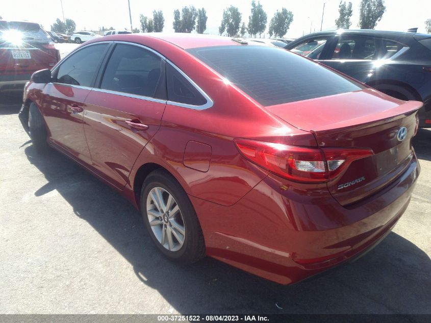 2016 HYUNDAI SONATA 2.4L SE - 5NPE24AF7GH382373